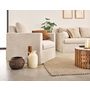 Voir la diapositive 2 : LISA DESIGN Serena - fauteuil déhoussable en velours texturé