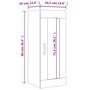 Voir la diapositive 6 : VIDAXL Armoire murale suspendue Blanc brillant 34,5x34x90 cm