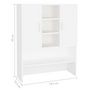 Voir la diapositive 6 : VIDAXL Meuble pour machine a laver Blanc 70,5x25,5x90 cm