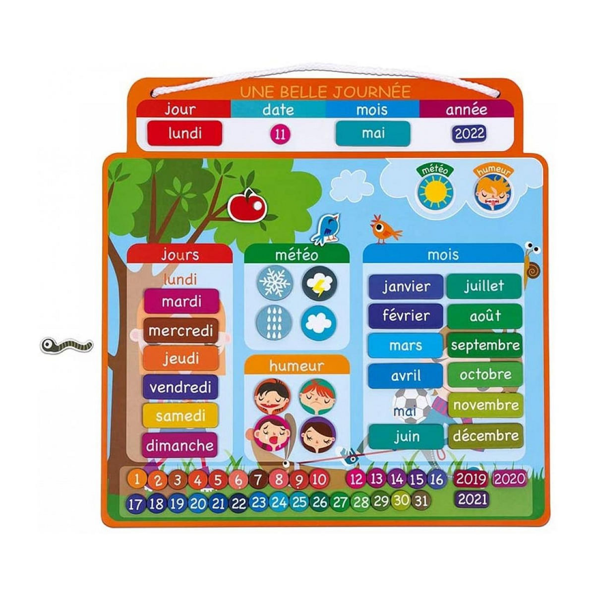 Juratoys-Janod Agenda Magnetique Une belle journee