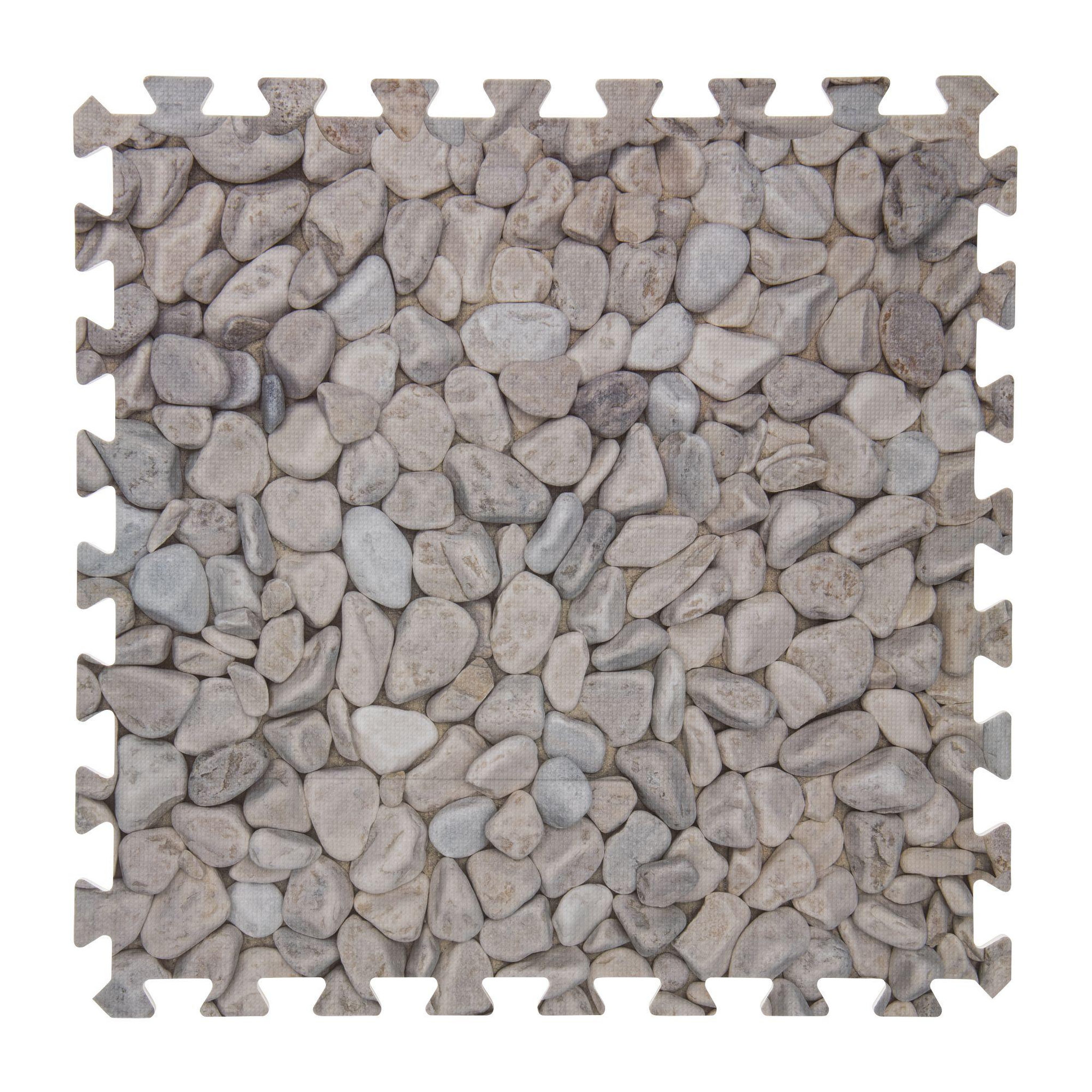 Voir la diapositive 3 : WERKAPRO Dalle pour piscine imprimé galet  50x50cm  1cm épaisseur 8 pièces WERKA PRO