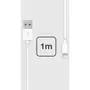 ESSENTIEL B Câble Lightning vers USB 1m blanc certifié App