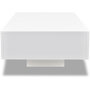 Voir la diapositive 3 : VIDAXL Table basse blanc brillant