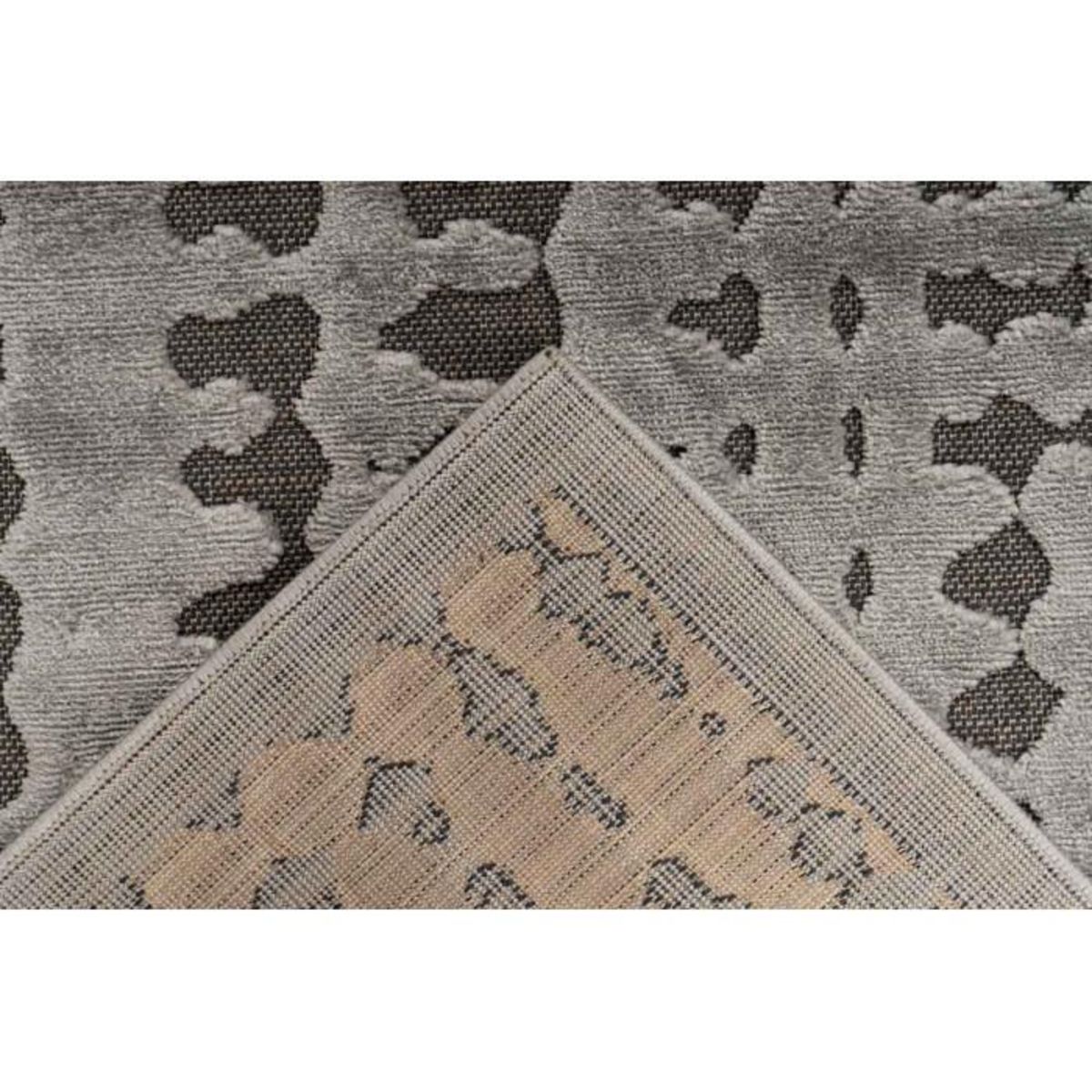 Paris Prix Tapis Tissé à Poils Courts Rétro  Madita  Gris