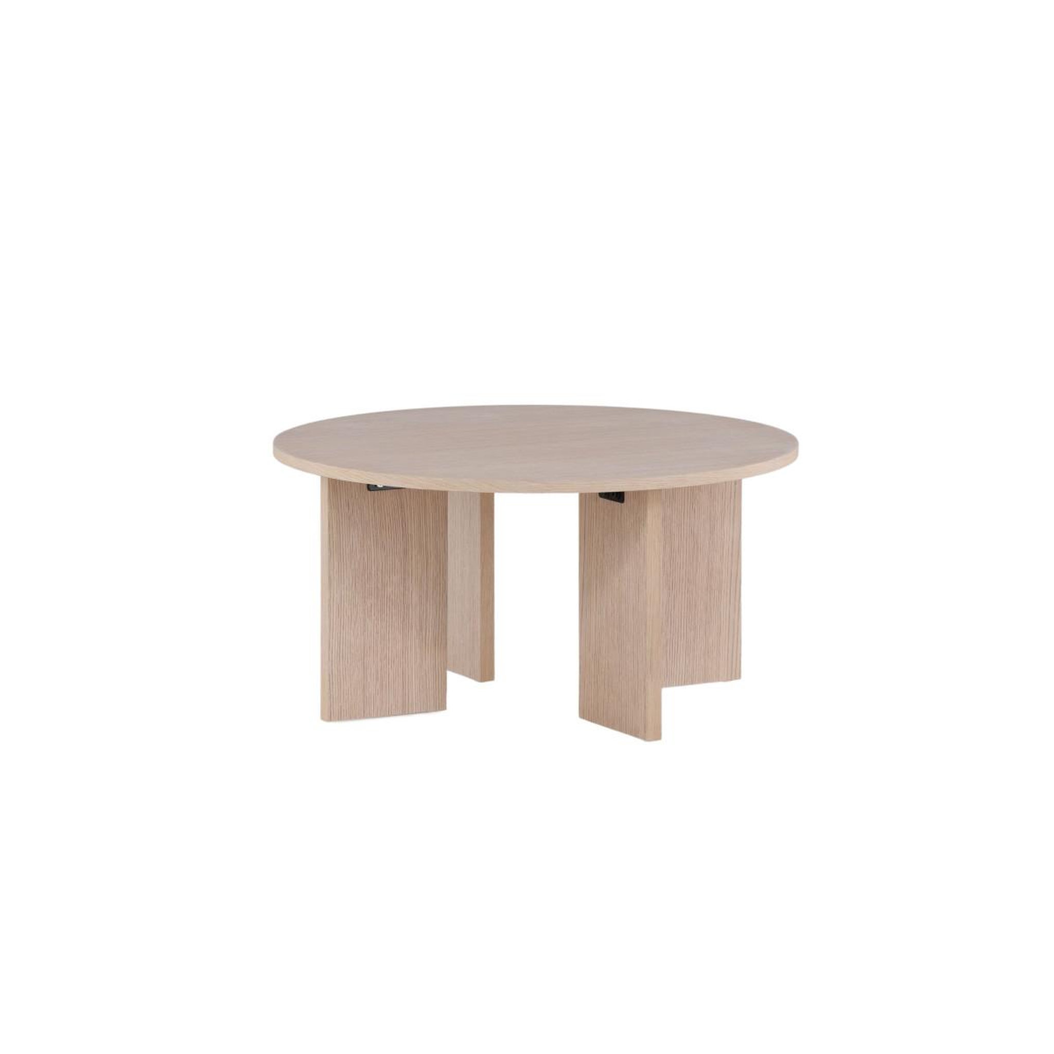 Voir la diapositive 3 : Paris Prix Table basse ronde design  askeron  80cm naturel