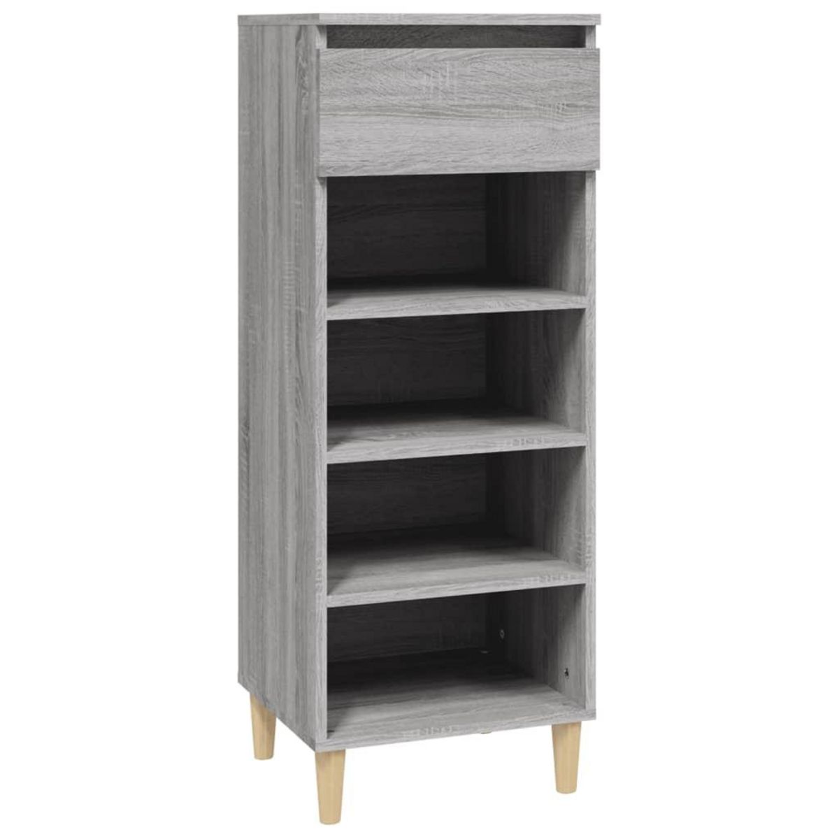 VIDAXL Armoire a chaussures Sonoma gris 40x36x105 cm Bois d'ingenierie