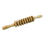 Voir la diapositive 1 : VIVEZEN Rouleau de massage anti-cellulite 2 manches, madérothérapie - Bois - 36 cm