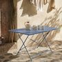 Voir la diapositive 2 : SWEEEK Table de jardin bistrot pliable - Emilia rectangle - Table rectangle 110x70cm en acier thermolaqué