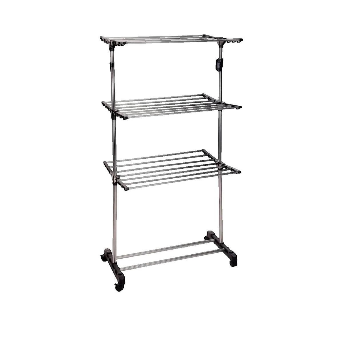 Bathroom Solutions Séchoir à linge Bathroom Solutions pliable avec roues pivotantes à 360°