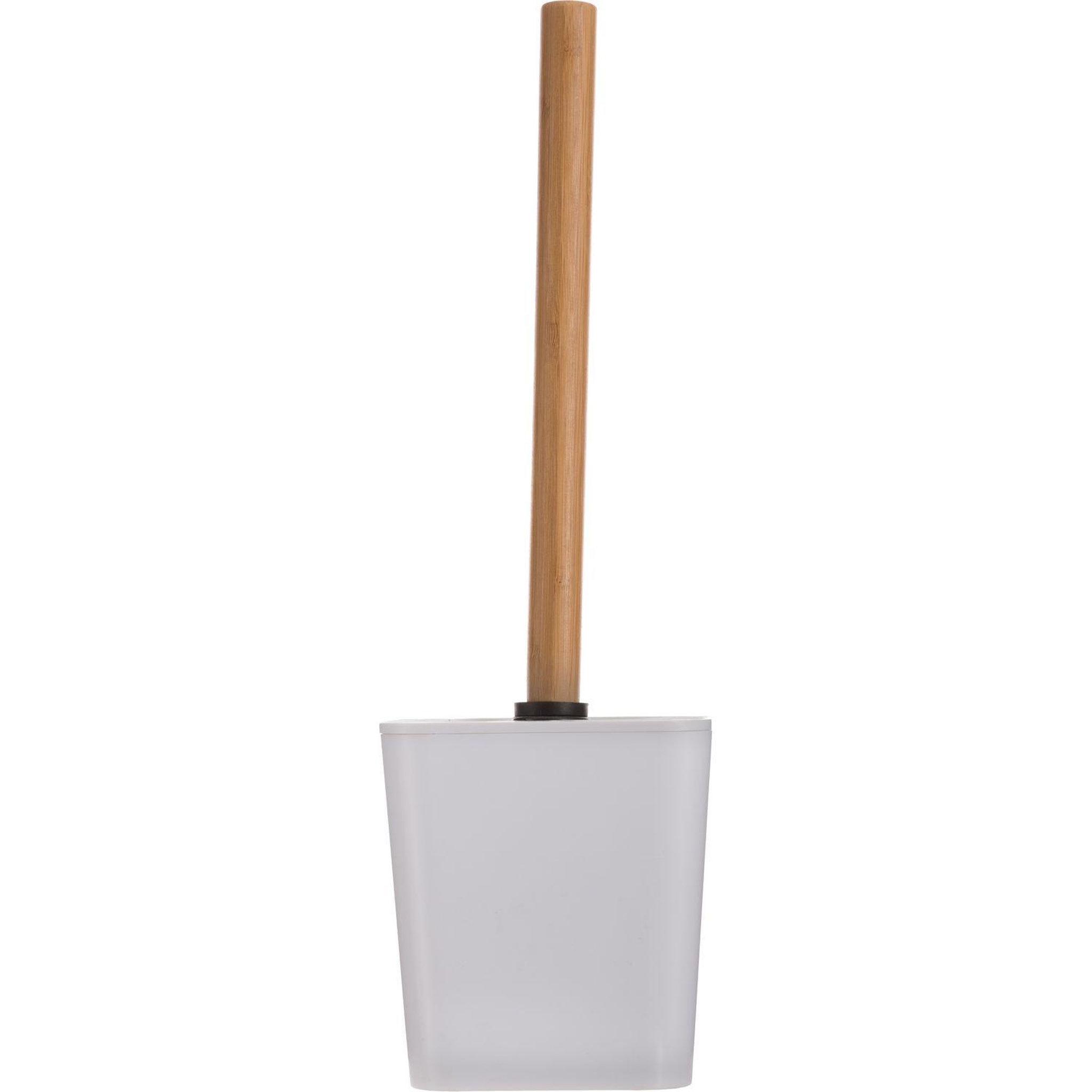 Voir la diapositive 2 : ATMOSPHERA Brosse wc design en bambou natureo - blanc