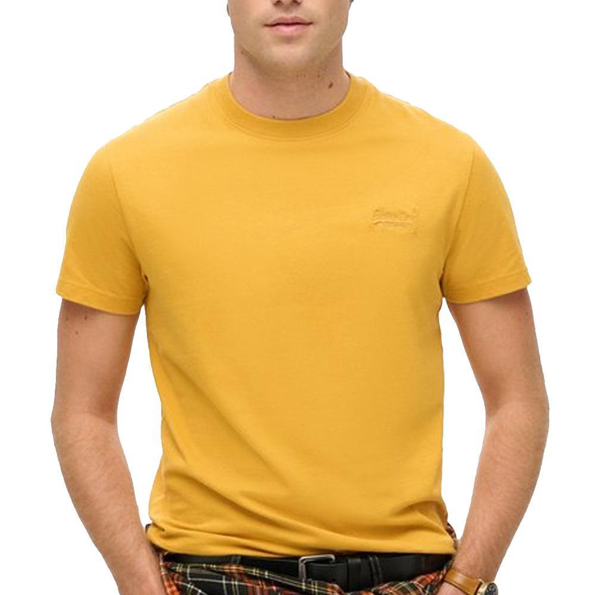 SUPERDRY T-Shirt Jaune Homme Superdry Essential. Coloris disponibles : Jaune