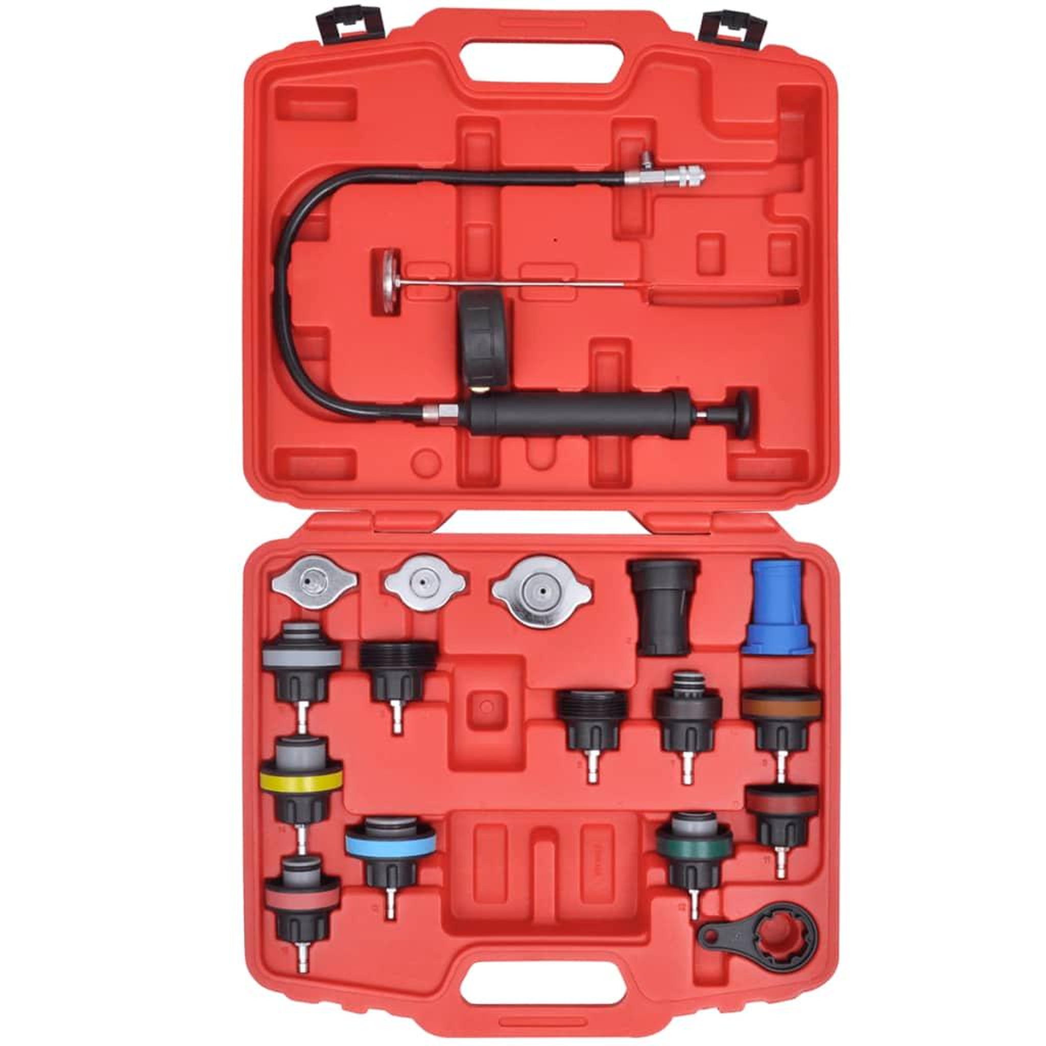 Voir la diapositive 3 : VIDAXL Kit de testeur de pression du radiateur 18 pcs