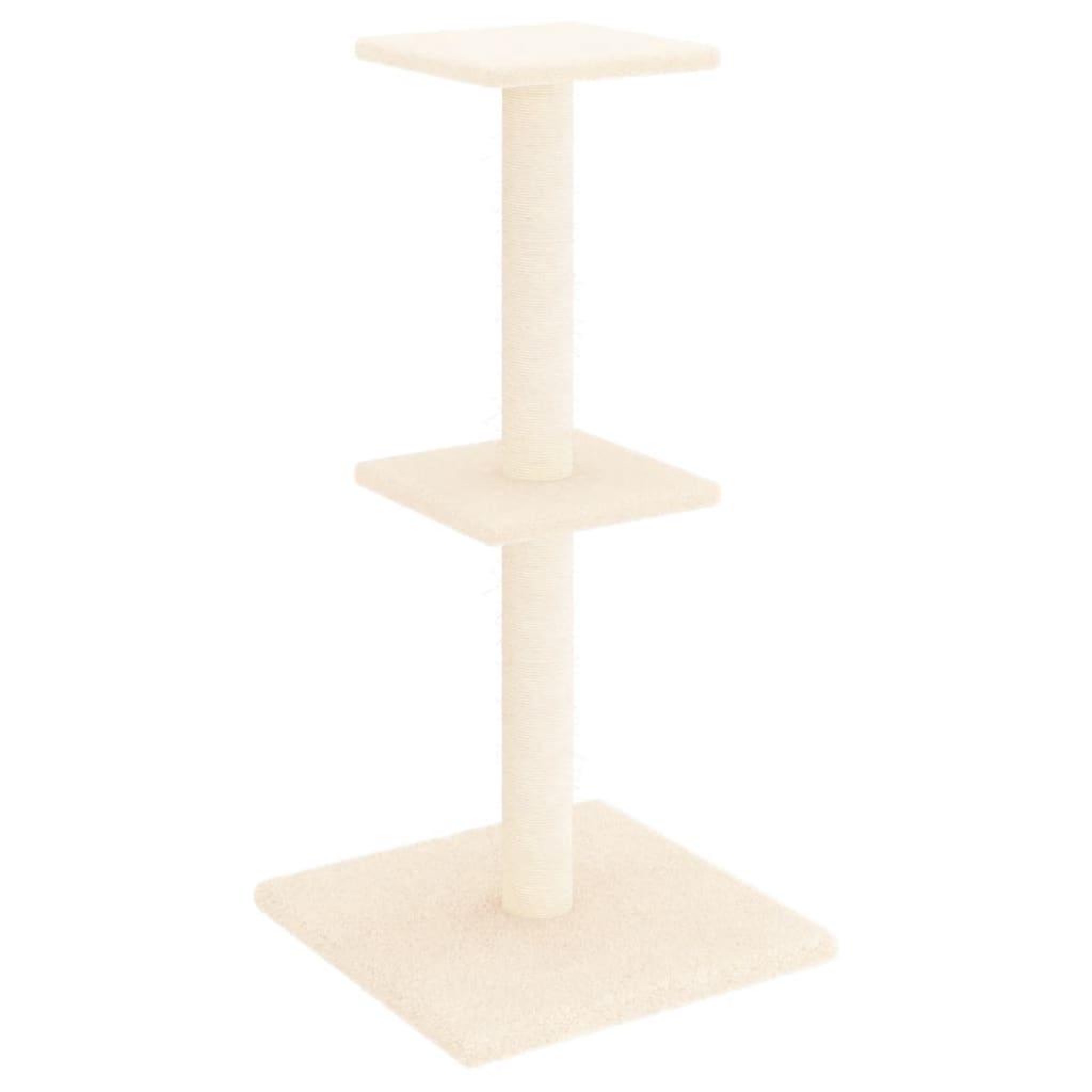 Voir la diapositive 2 : VIDAXL Arbre a chat avec griffoirs en sisal creme 73 cm