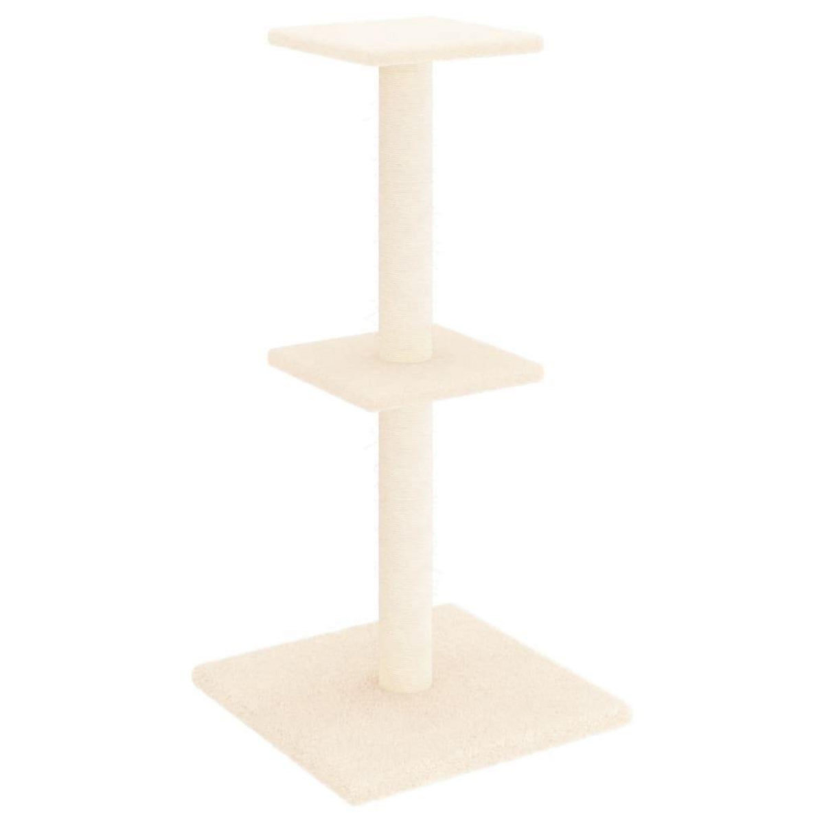 VIDAXL Arbre a chat avec griffoirs en sisal creme 73 cm