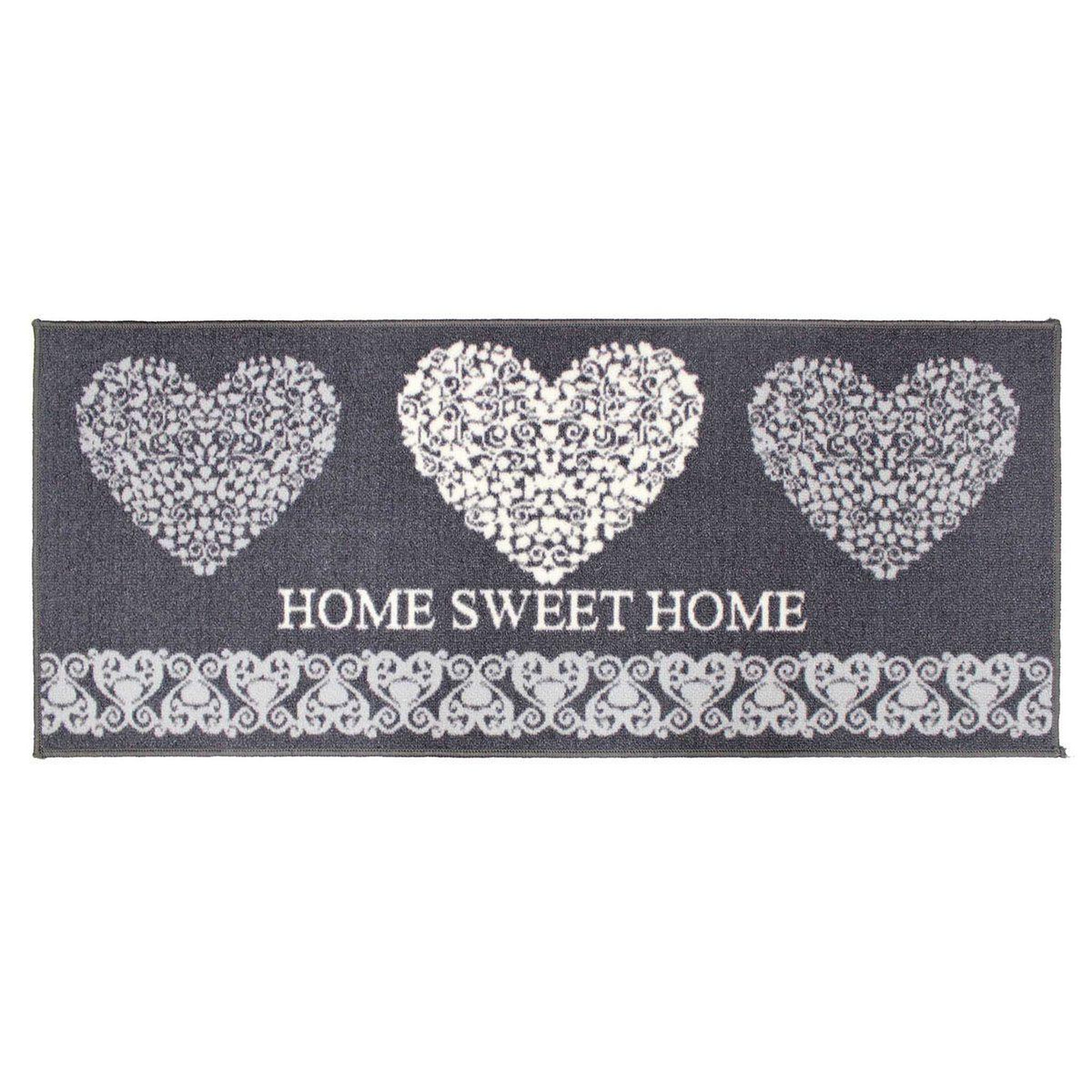 Douceur d'Intérieur Tapis déco multi-usage  mathilda  50x120cm gris