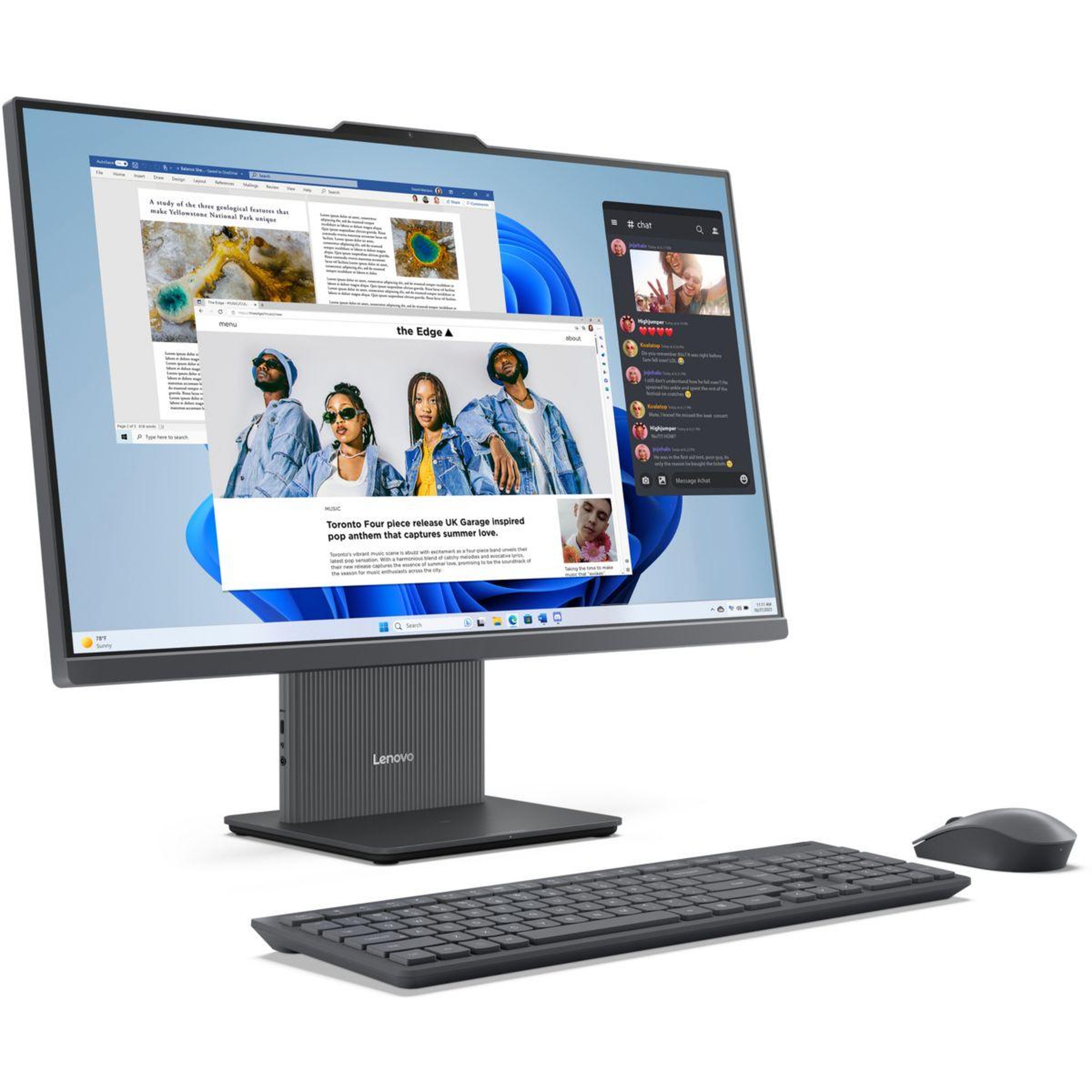 Voir la diapositive 2 : Lenovo Ordinateur tout-en-un ideacentre aio 24arr9
