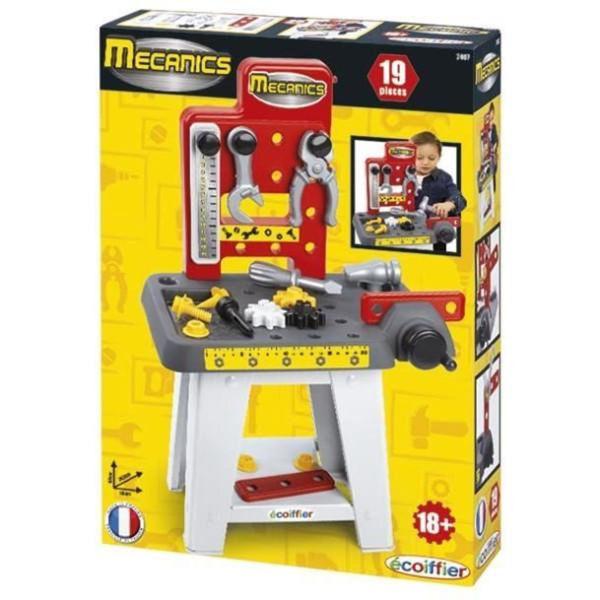 Voir la diapositive 2 : Ecoiffier ECOIFFIER MECANICS Petit Etabli