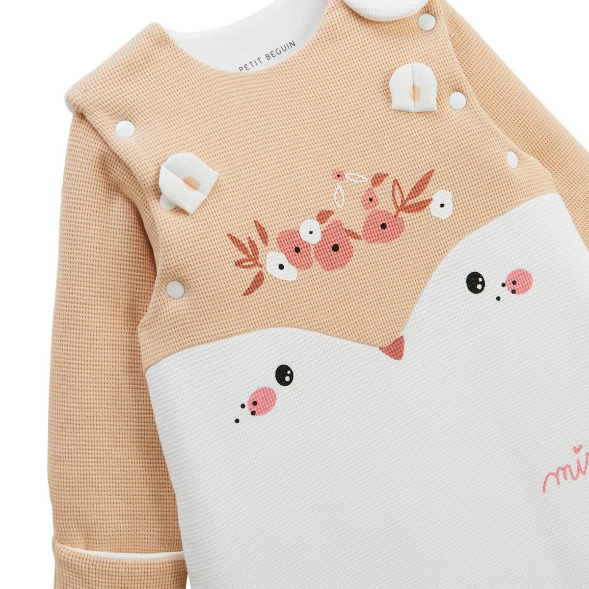 Petit Béguin Gigoteuse siège auto TOG 3 avec manches amovibles Miss Plume