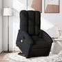 Voir la diapositive 1 : VIDAXL Fauteuil de massage inclinable Noir Tissu