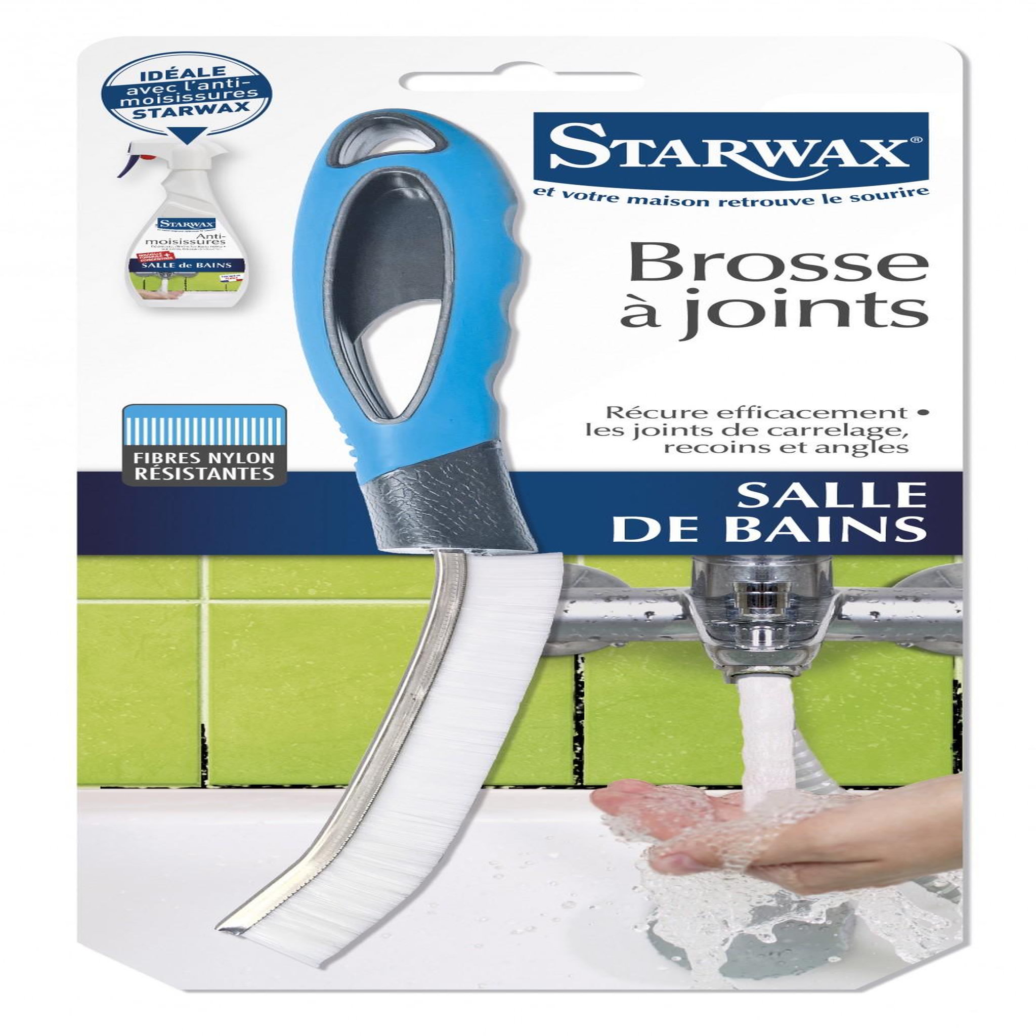 Starwax Brosse à joints plastique STARWAX Carrelage