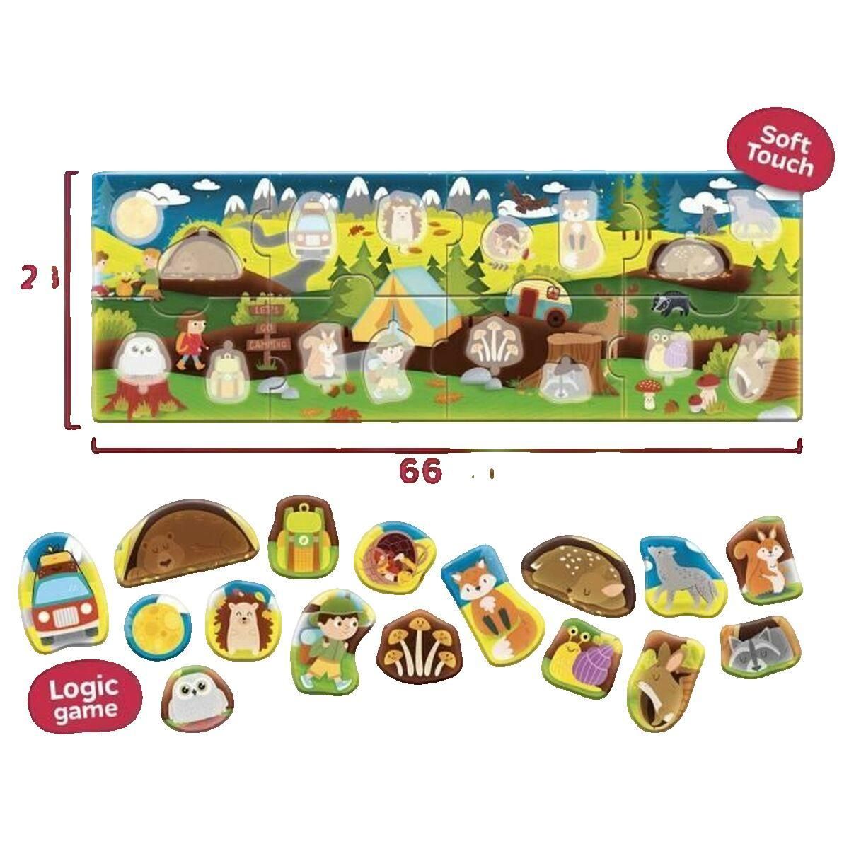 LISCIANI GIOCHI Puzzle panoramique Lisciani Giochi Les Bois vert