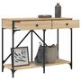 Voir la diapositive 4 : VIDAXL Table console chene sonoma 100x39x78,5 cm bois d'ingenierie