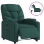 Voir la diapositive 2 : VIDAXL Fauteuil inclinable electrique Vert fonce Tissu