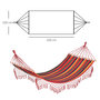 Voir la diapositive 3 : OUTSUNNY Hamac de voyage respirant portable toile de hamac dim. 2L x 1l m coton polyester multicolore