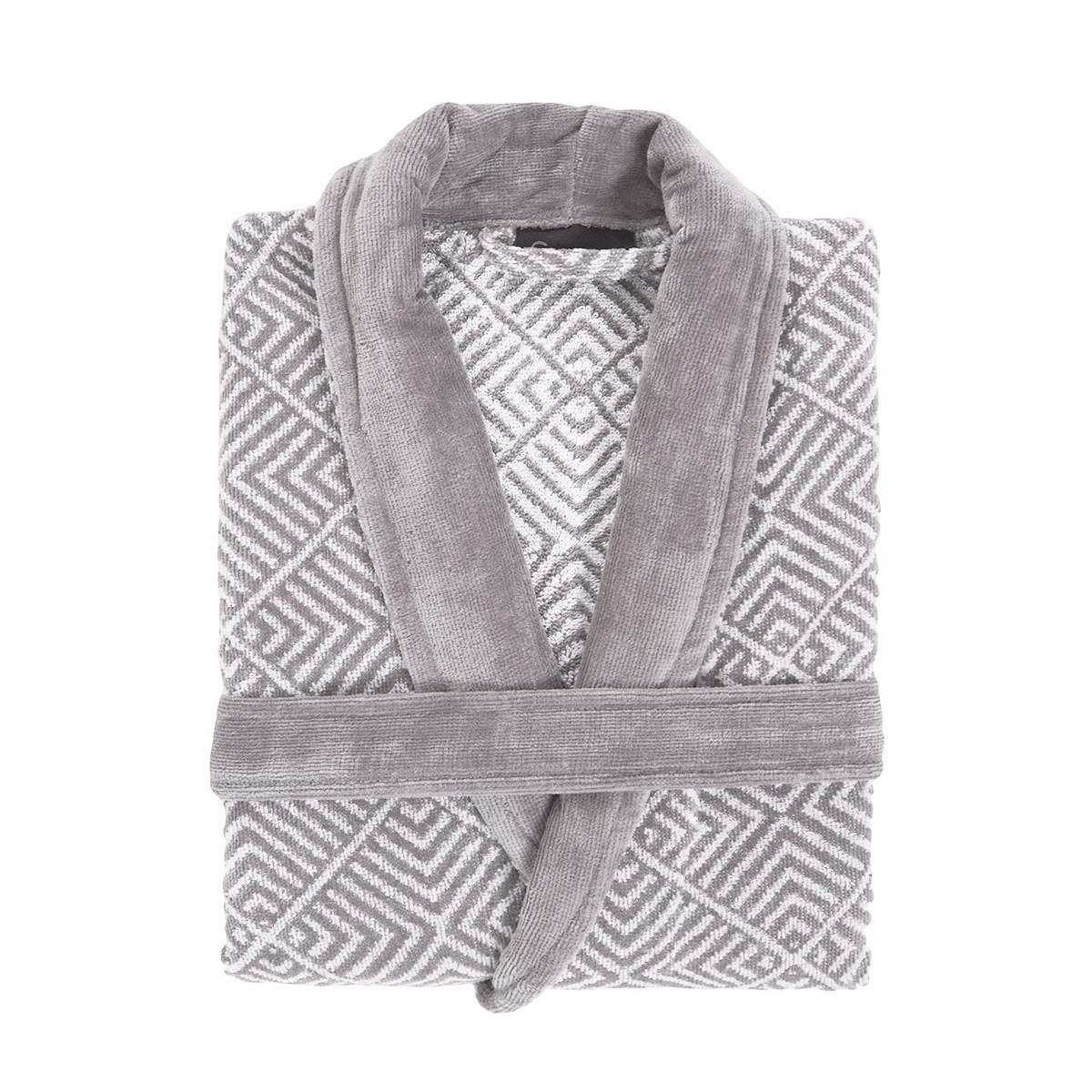 Sensei Maison Peignoir col châle velours OPTICAL