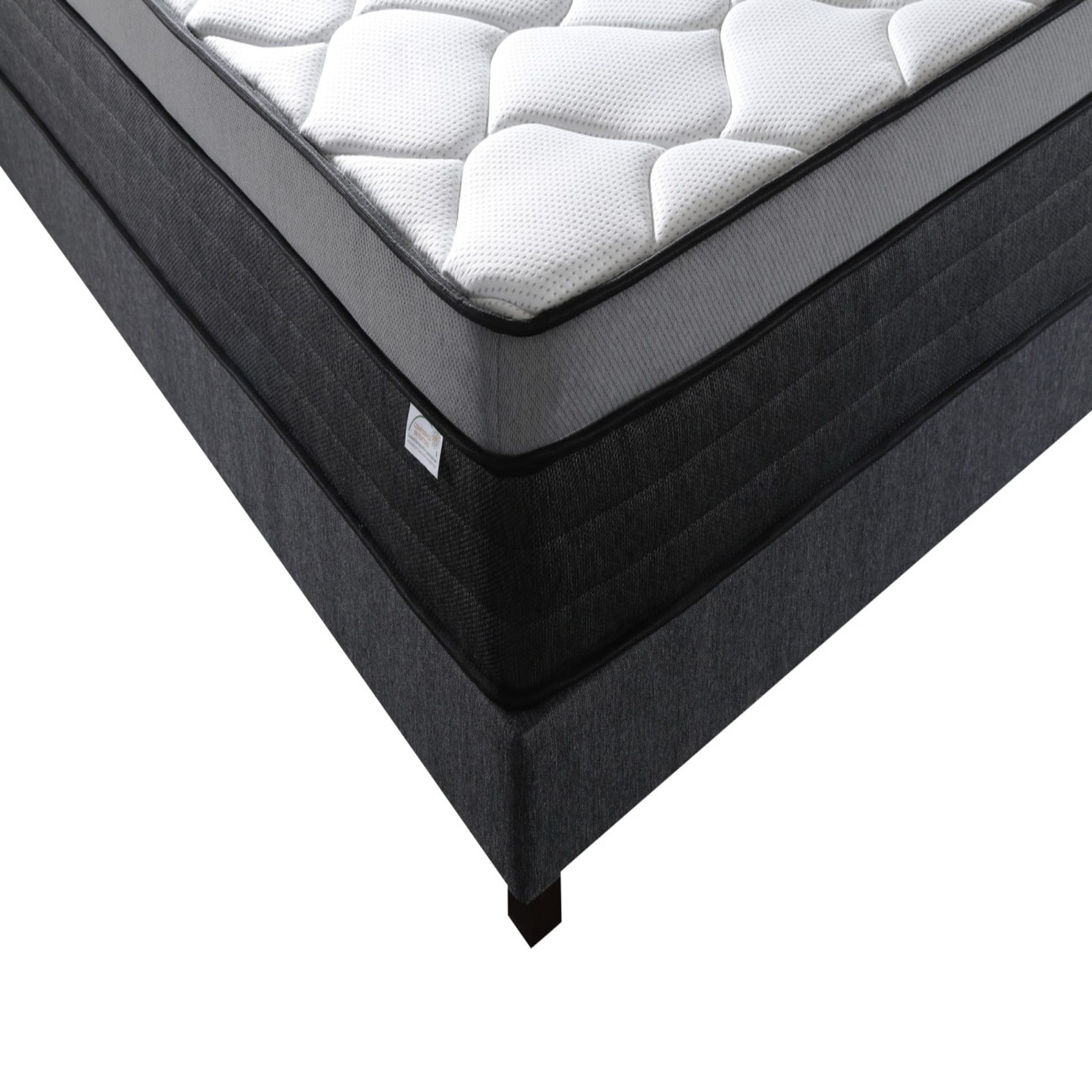 Voir la diapositive 4 : MemoryPur Ensemble matelas ressorts ensachés + sommier kit 160X200 cm PERFECTION
