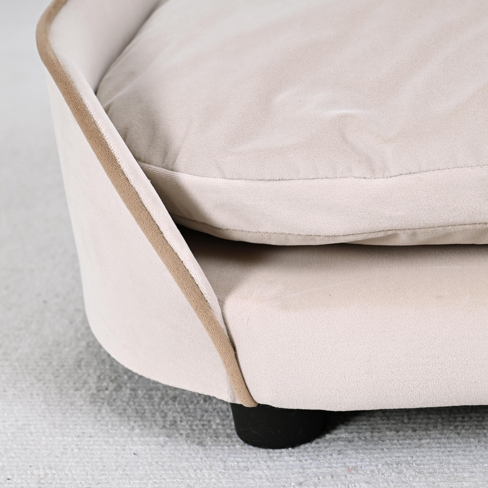 Voir la diapositive 6 : PAWHUT Canapé pour chien coussin amovible déhoussable velours beige