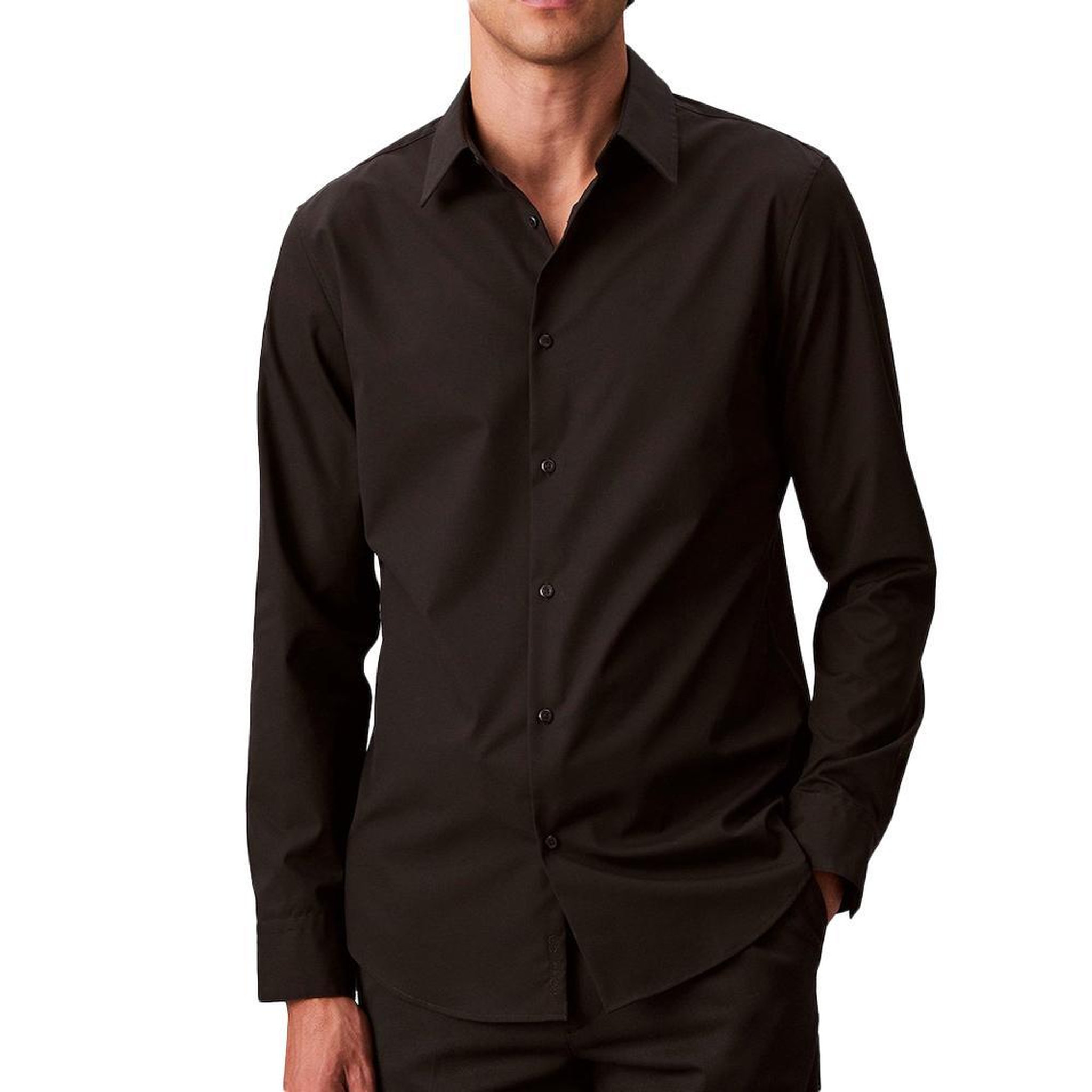 Voir la diapositive 1 : CALVIN KLEIN JEANS Chemise Noire Homme Calvin Klein Jeans Solids LV040BM127