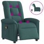 Voir la diapositive 1 : VIDAXL Fauteuil de massage inclinable electrique Vert fonce Tissu