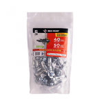 RED HEAD Lot de 30 chevilles Diam.10 x L.35 mm et vis a expansion RED HEAD, Diam.5 x L.40 mm