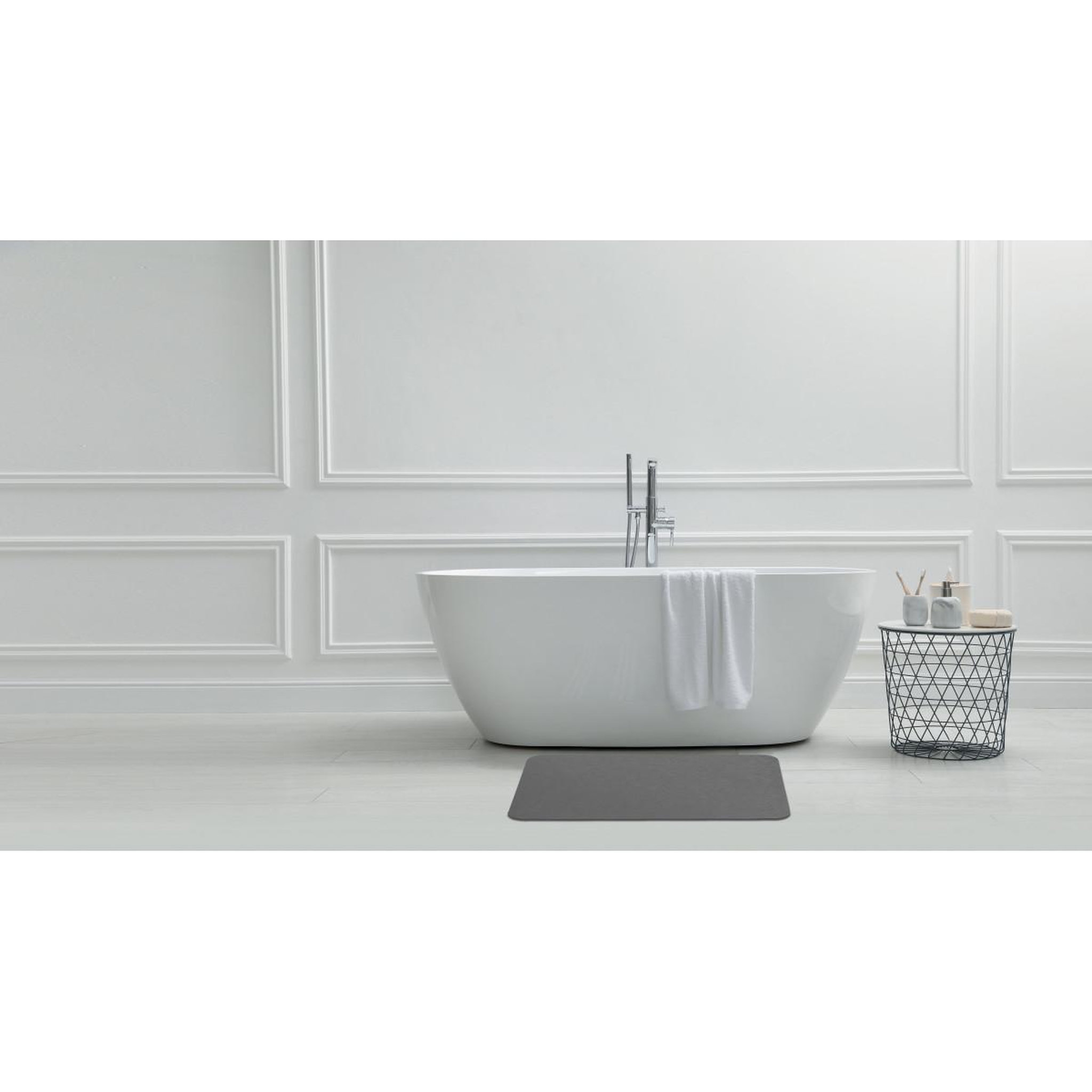 Voir la diapositive 4 : GUY LEVASSEUR Tapis de bain diatomite uni 39x60cm