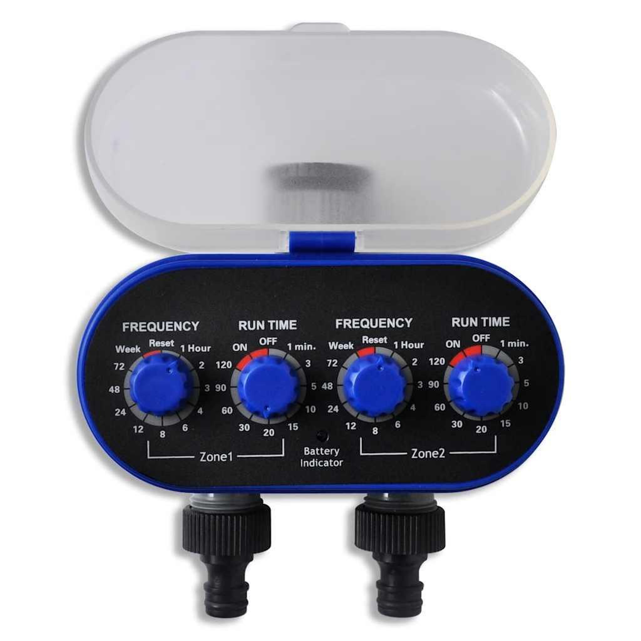 Voir la diapositive 4 : VIDAXL Minuterie d'arrosage automatique electronique de jardin double sortie