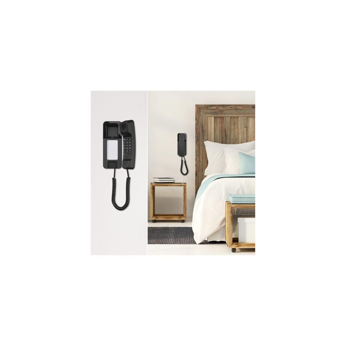 GIGASET Téléphone filaire DESK 200 NOIR