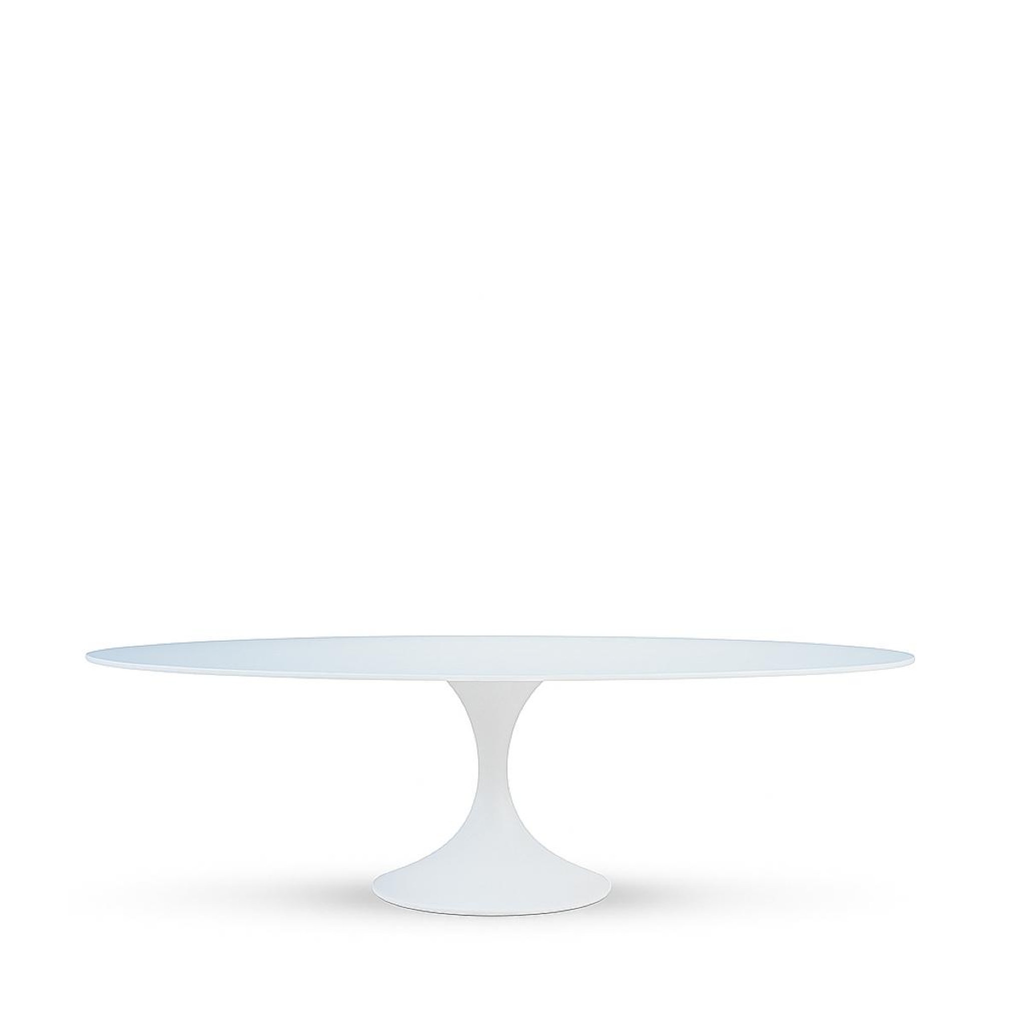 JLC KREATION Grande table à manger forme organique 280cm calisia couleur blanc