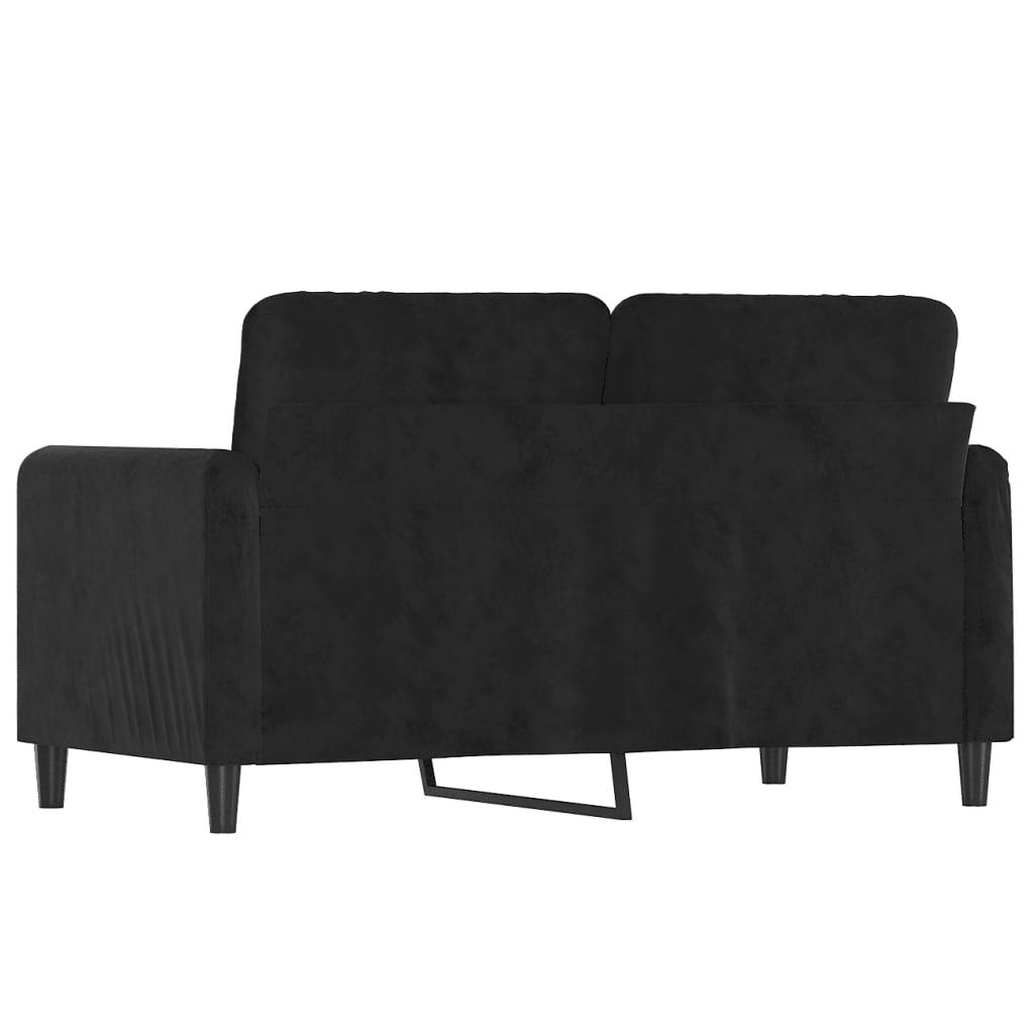 Voir la diapositive 5 : VIDAXL Canape a 2 places Noir 120 cm Velours
