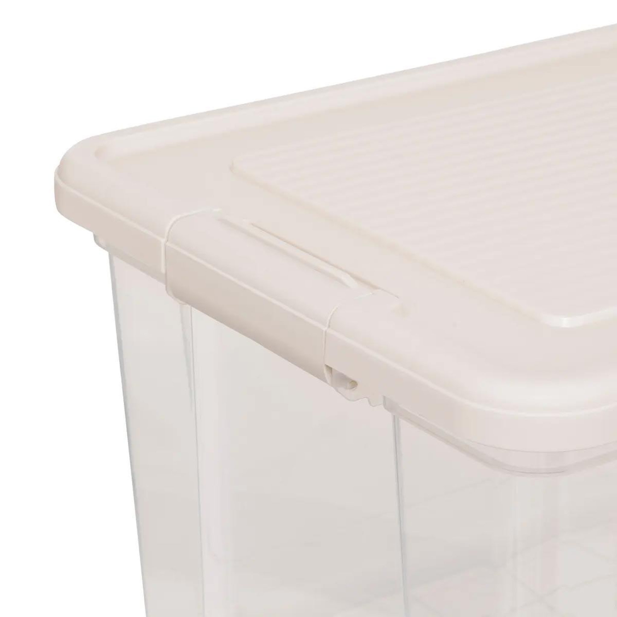 Voir la diapositive 5 : FIVE Lot de 2 boîtes de rangement  tide'n  30l transparent