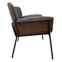Voir la diapositive 4 : The Home Deco Factory Fauteuil de salon vintage Rjukan - Gris
