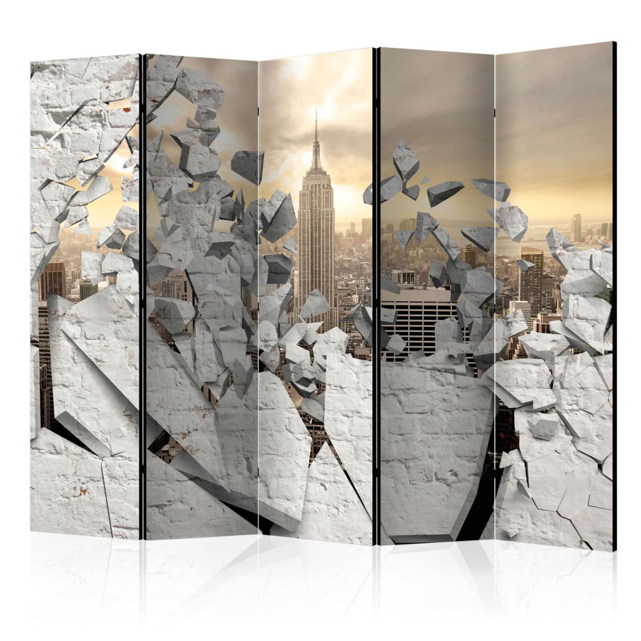 Paris Prix Paravent 5 volets  city behind the wall  172x225cm