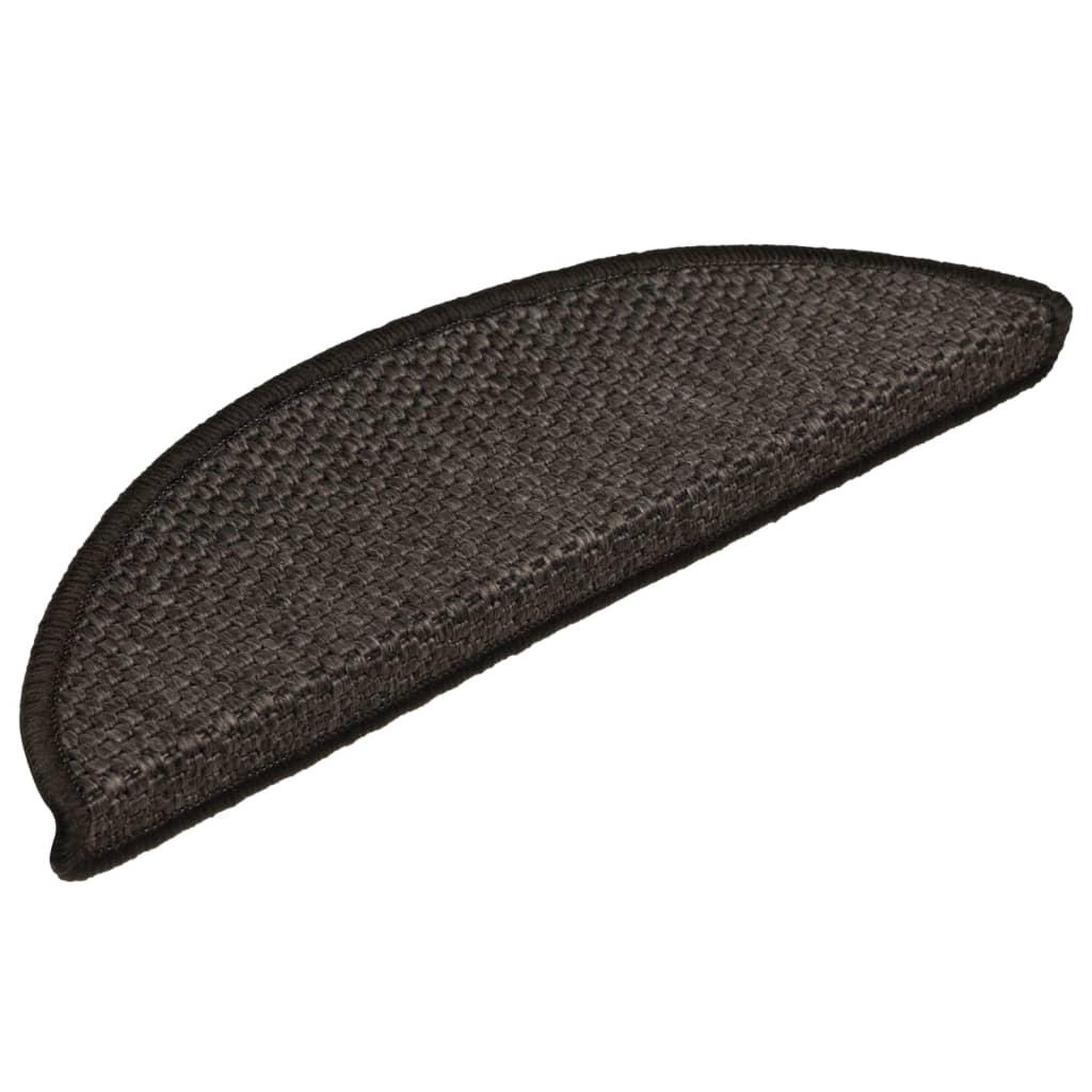 Voir la diapositive 3 : VIDAXL Tapis d'escalier autocollants 15 pcs 56x17x3 cm Anthracite