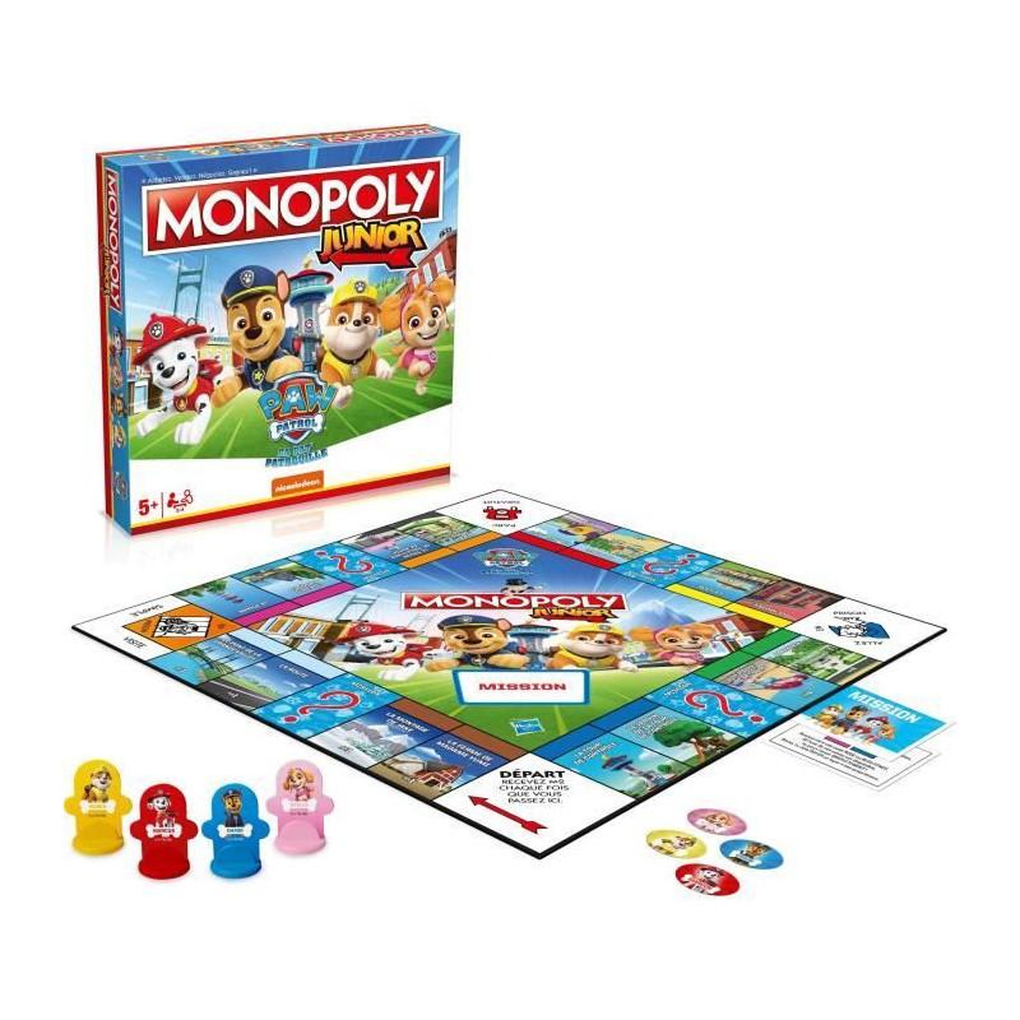 Voir la diapositive 3 : Winning Moves Monopoly Chats - Jeu de société - WINNING MOVES - Monopoly mettant en vedette les chats dans différents lieux.