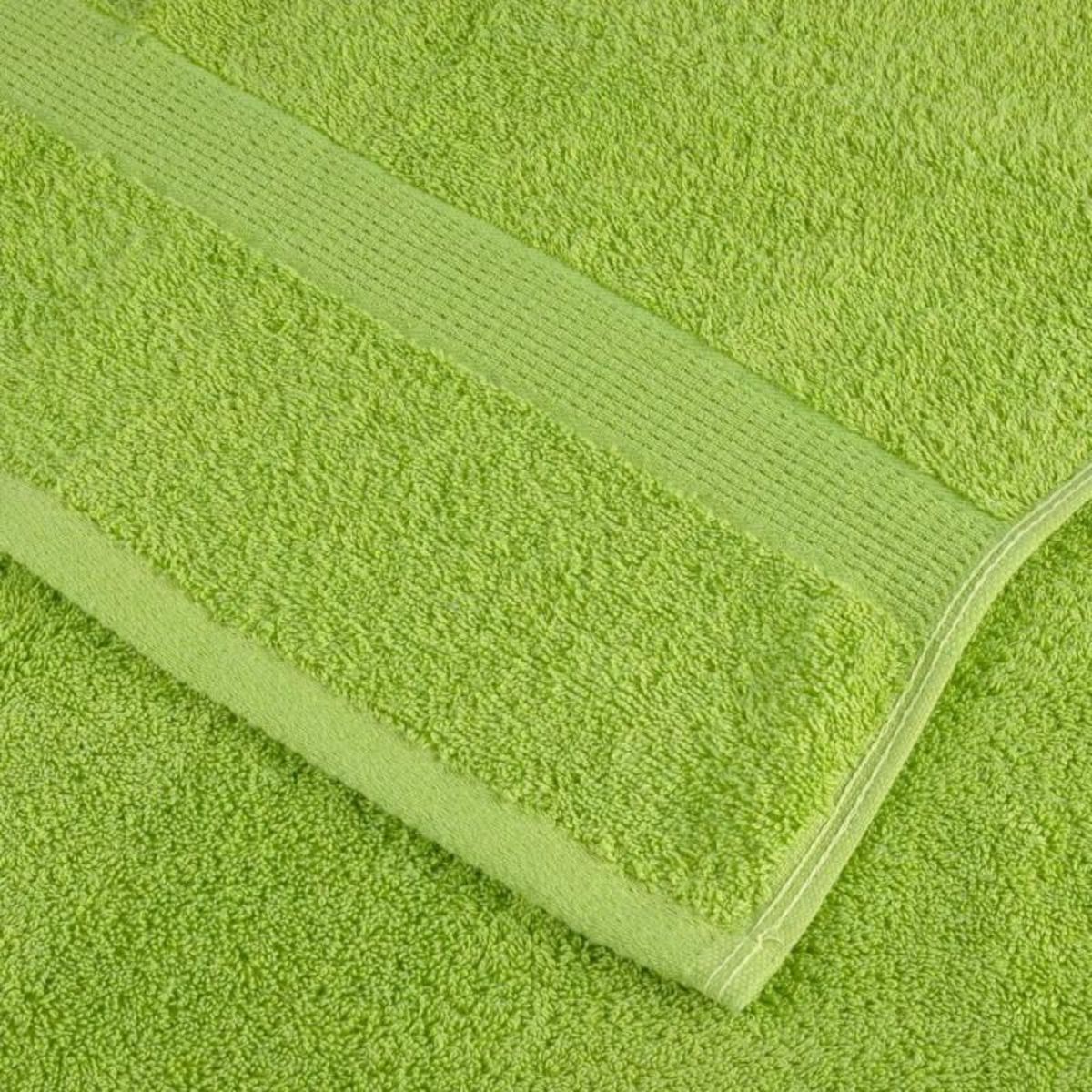 VIDAXL Serviettes de visage de qualité sup. SOLUND 2 pcs vert pomme