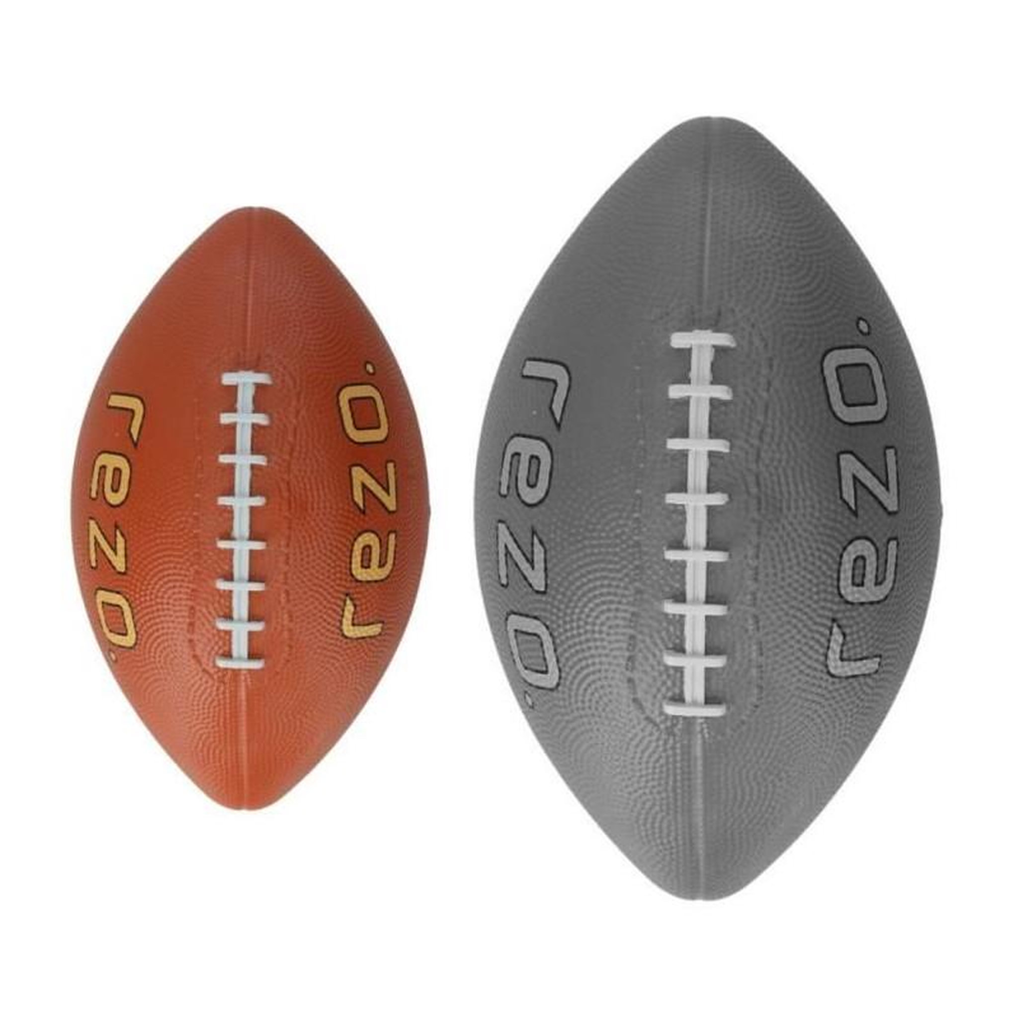 Voir la diapositive 4 : GENERIQUE Ballon de football américain - REZO - Caoutchouc - Taille 3 - Marron - Pour loisirs
