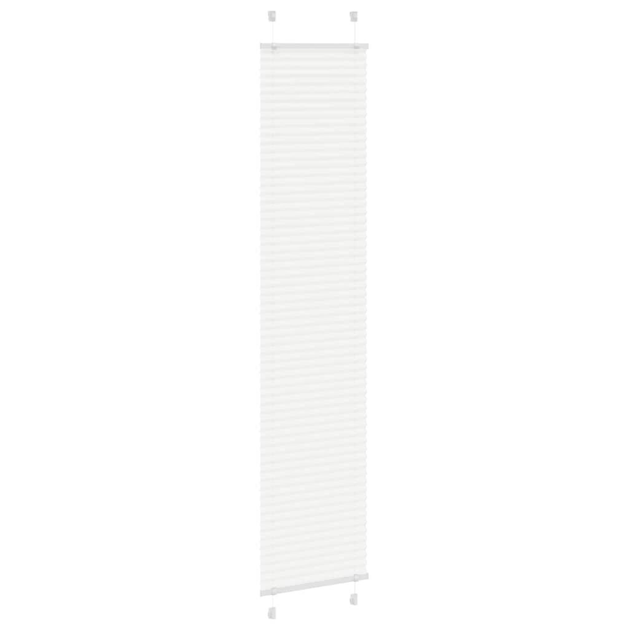 Voir la diapositive 3 : VIDAXL Store plisse blanc 50x200 cm largeur du tissu 49,4 cm polyester