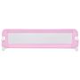 Voir la diapositive 3 : VIDAXL Barriere de securite de lit d'enfant Rose 120x42 cm Polyester