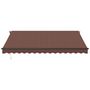 Voir la diapositive 3 : VIDAXL Auvent retractable automatique marron 400x300 cm