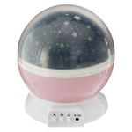 Atmosphera Kids Veilleuse Projecteur Rotative  Etoile  14cm Rose